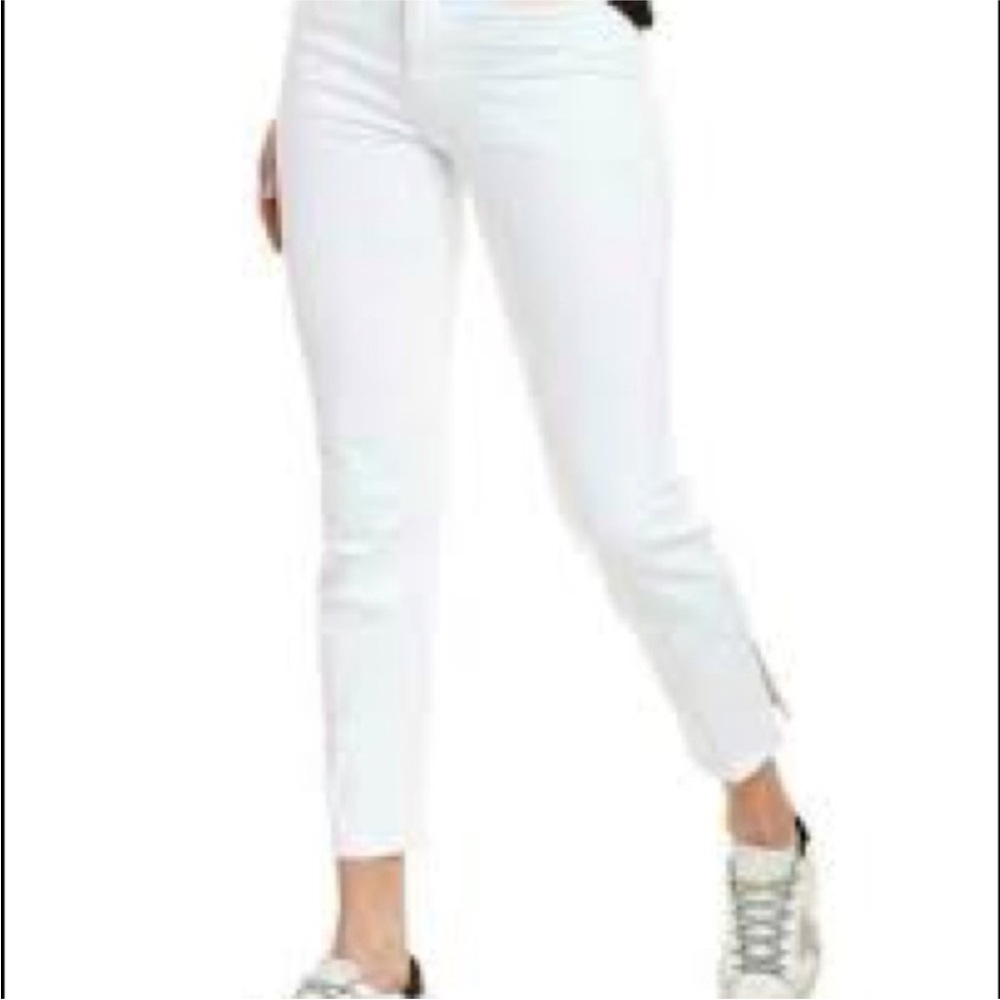 Frame Denim White Ankle Cropped Jeans
